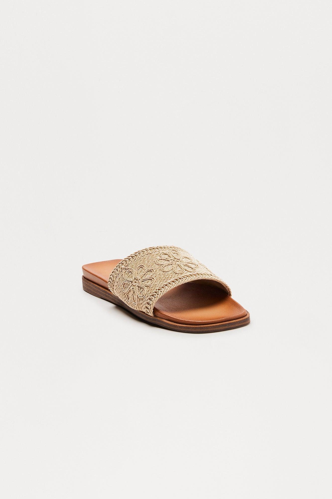 Edie Slip On Sandals - Taupe Product Image