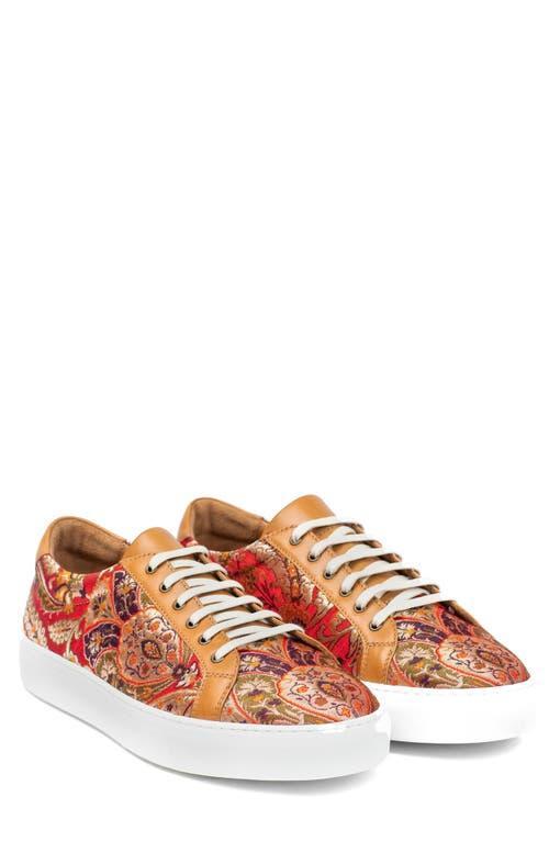 Taft Mens Woven Handcrafted Leather Low Top Lace-up Sneaker Product Image