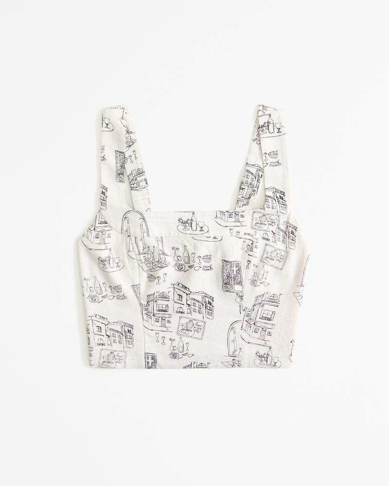 Linen-Blend Set Top Product Image