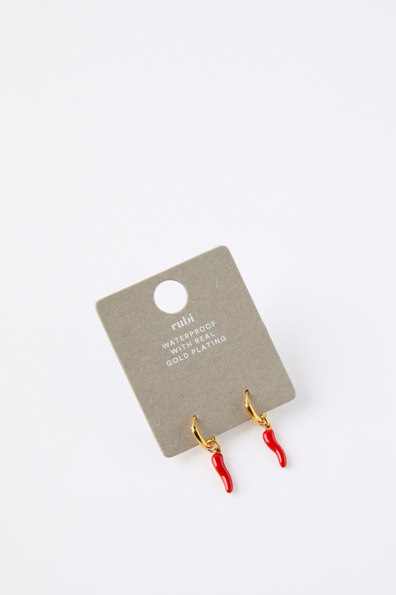 Waterproof Mid Charm Earring Product Image