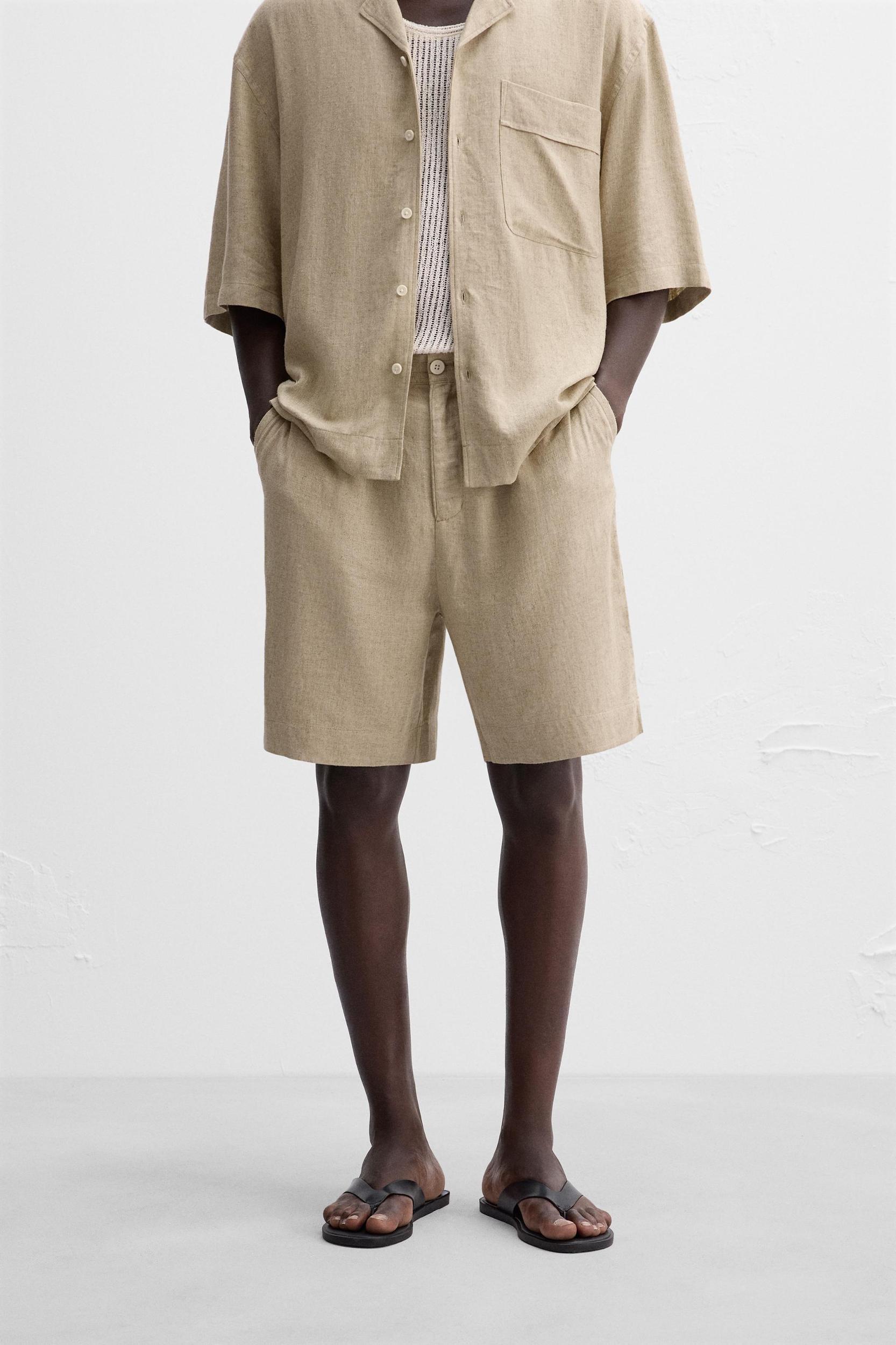 LINEN - VISCOSE SHORTS Product Image