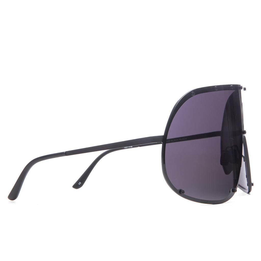 Sunglasses Shield - Black Temple/Black Lens Product Image