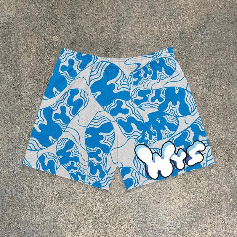 Sopula Fun Footprint Camouflage Print Mesh Shorts Product Image
