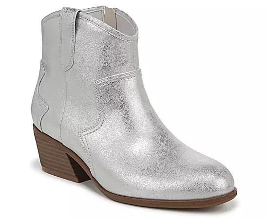 Dr. Scholl's Lasso Women's Western Ankle Boots, Size: 6, Black Off White Product Image
