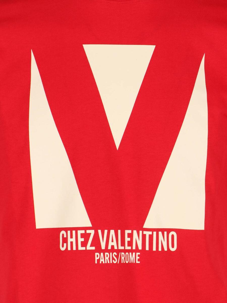 VALENTINO T-shirt Logo In Red Product Image