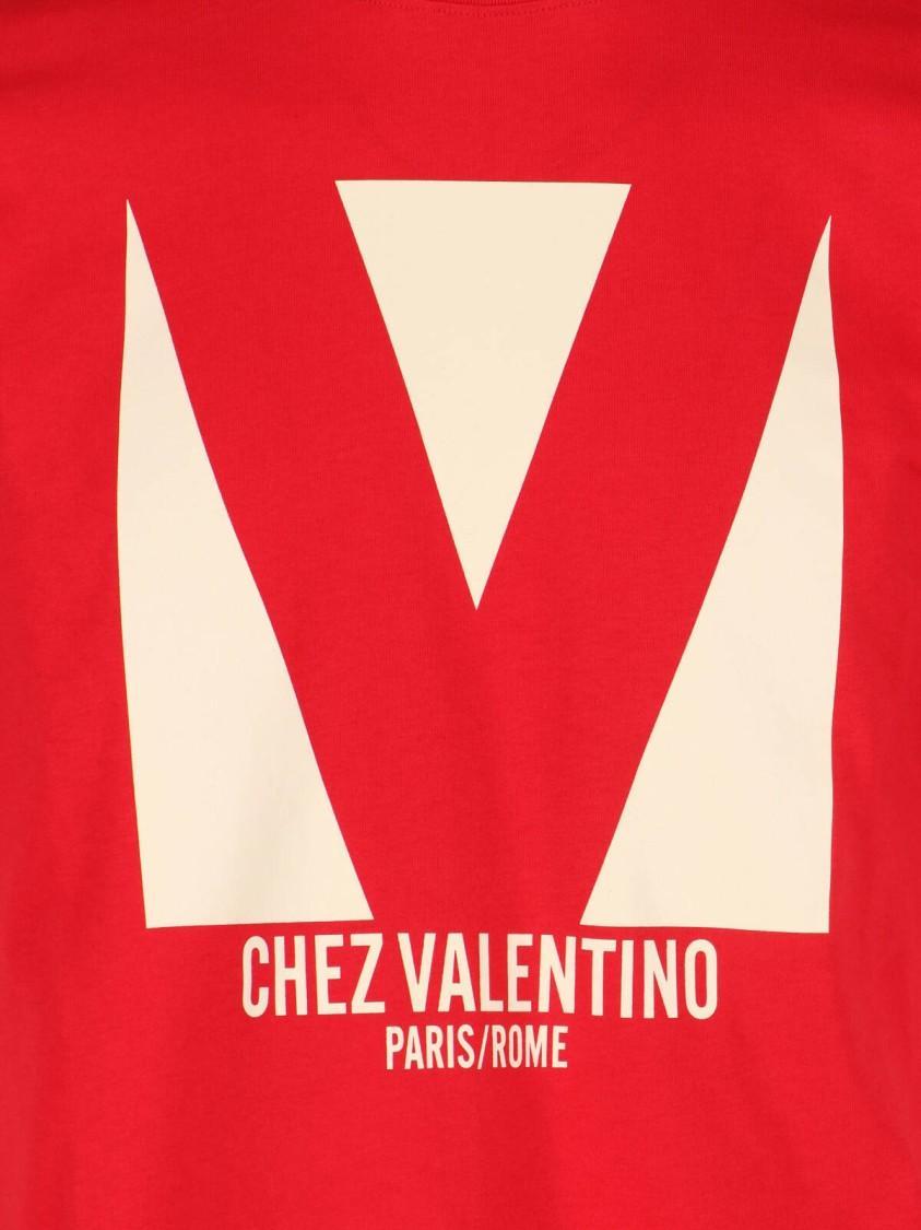 VALENTINO T-shirt Logo In Red Product Image