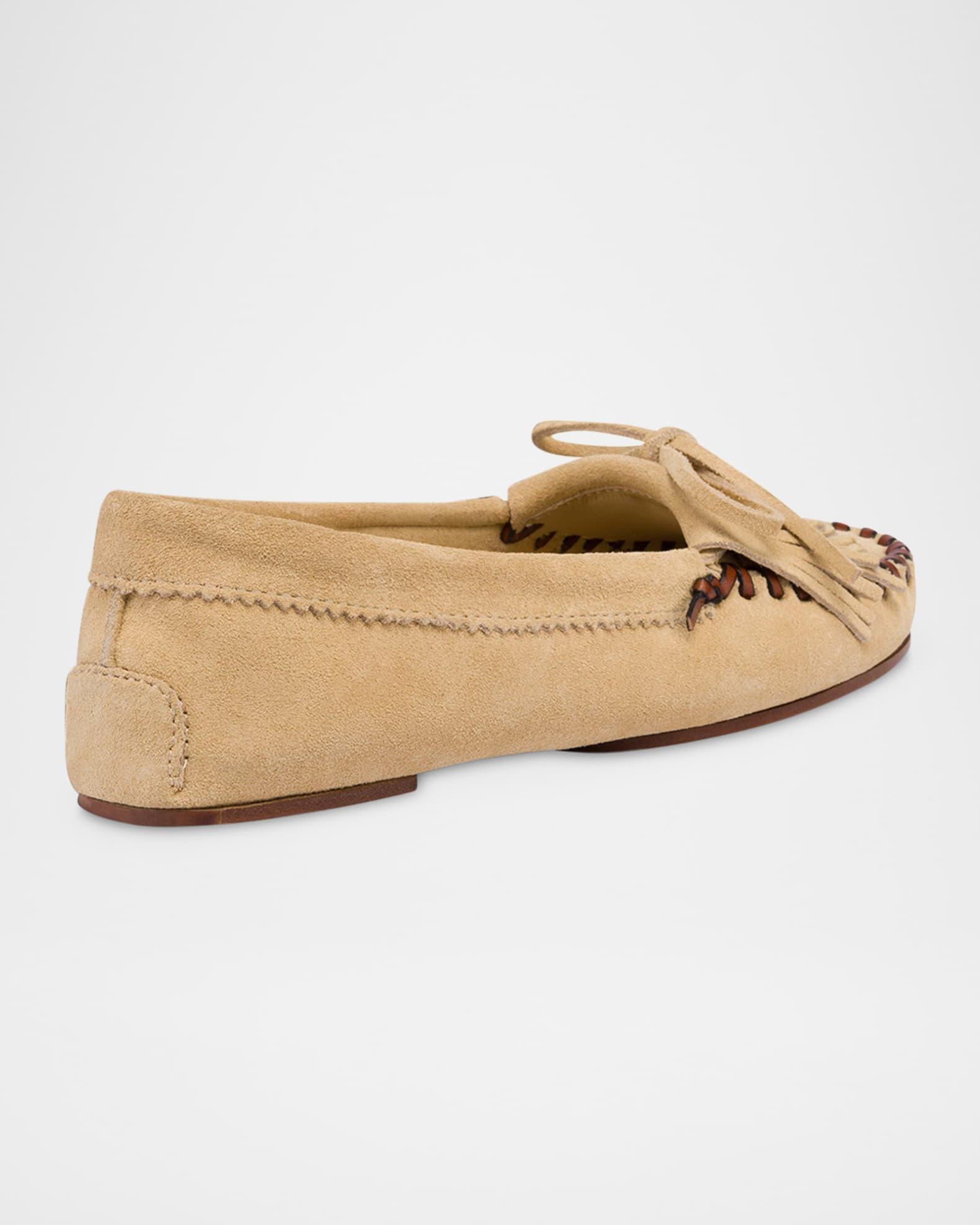 Indiana Suede Fringe Mocassin Loafers Product Image