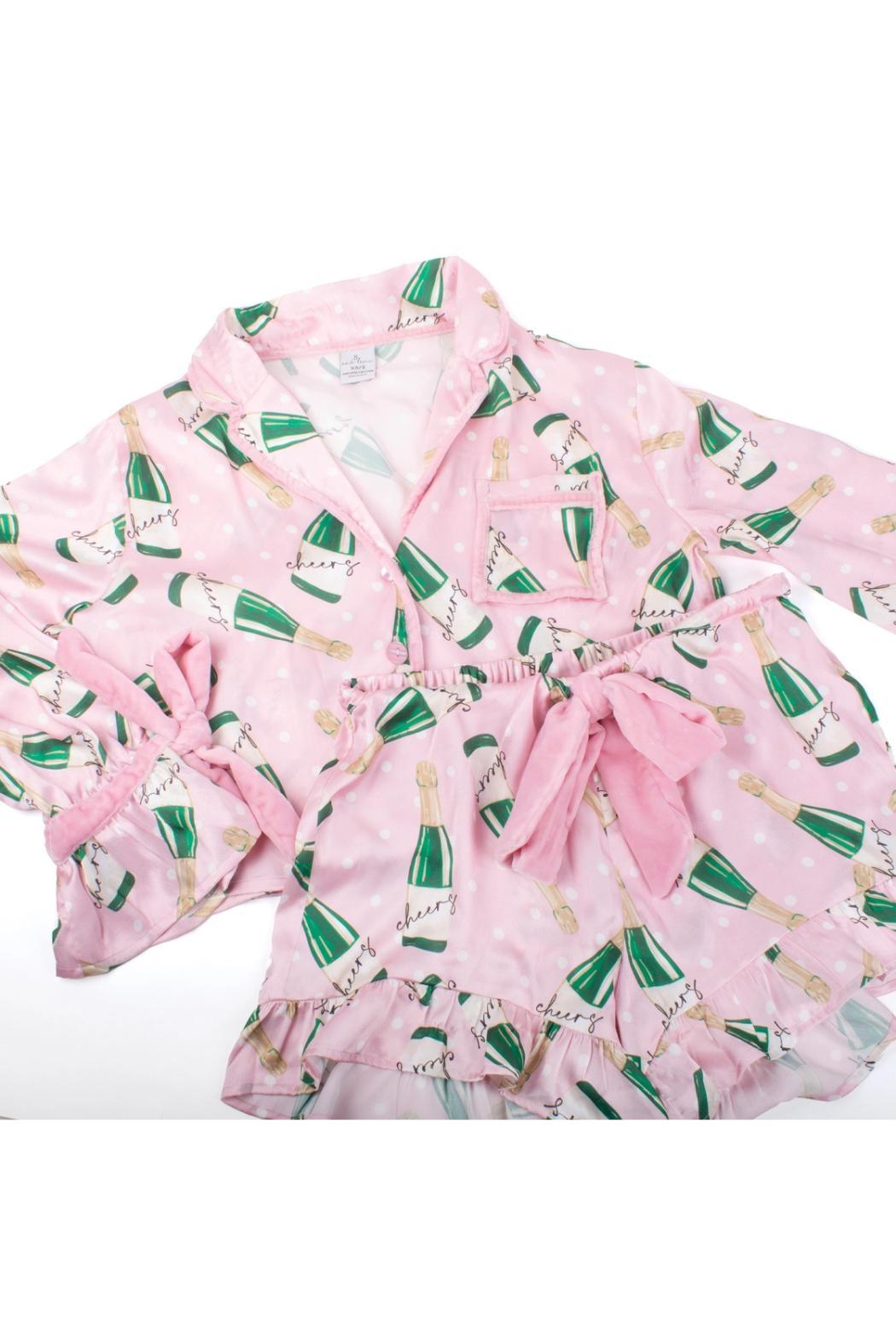 Satin Ruffle PJ Set Product Image