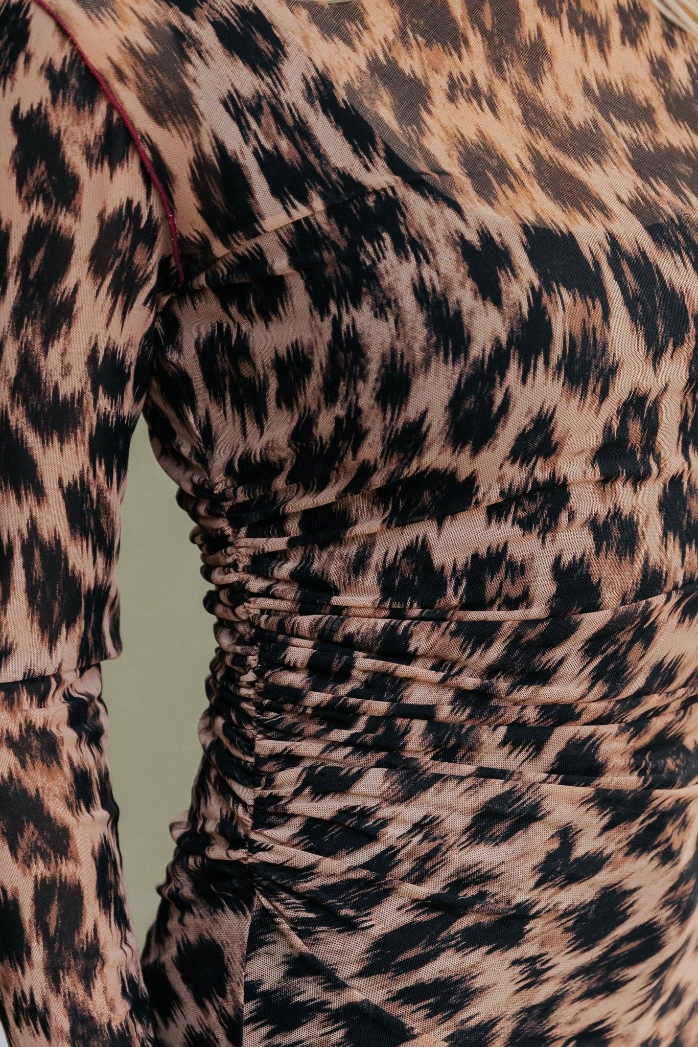 Free People Cheetah Print Something Extra Tunic - FINAL SALE Female Product Image