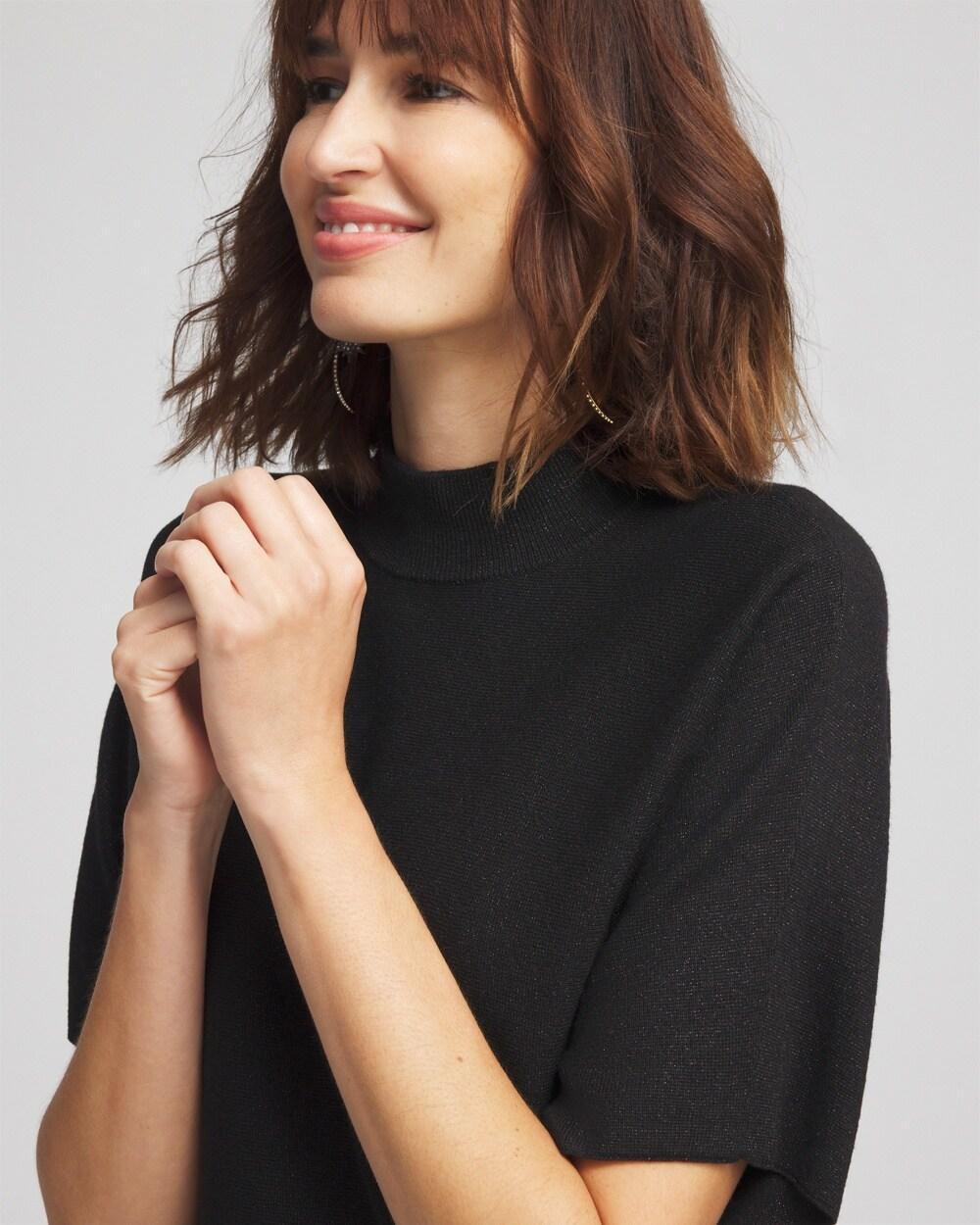 Shimmer Short Sleeve Pullover Sweater Product Image