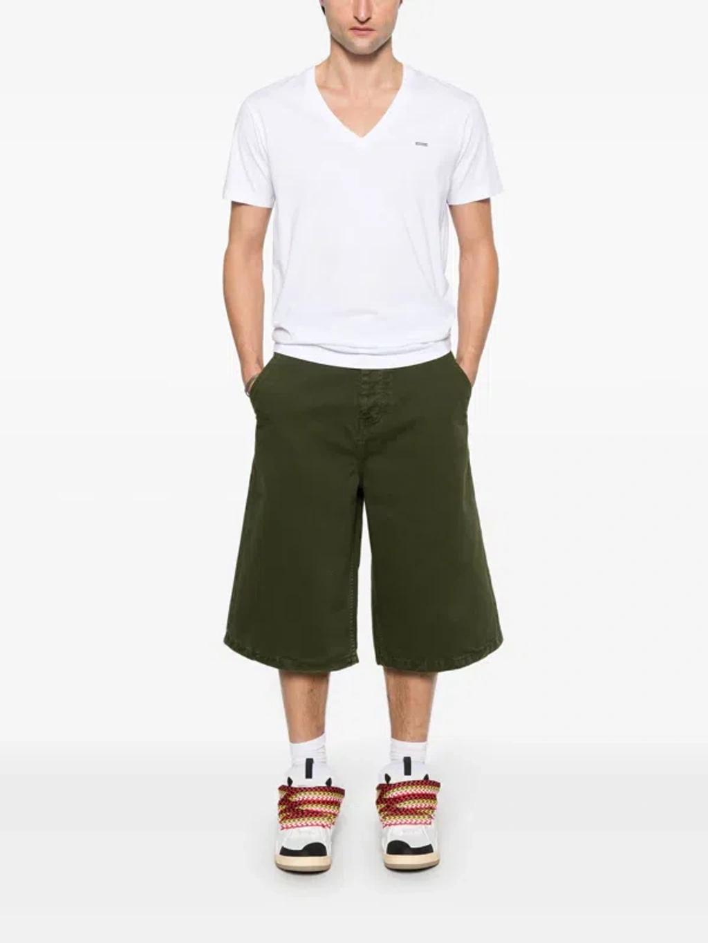 DSQUARED2 V-neck T-shirt Short Sleeves In White Product Image