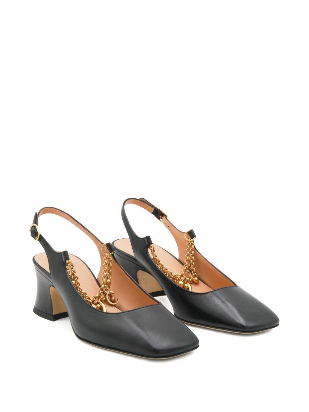 55mm chain-embellished pumps Product Image