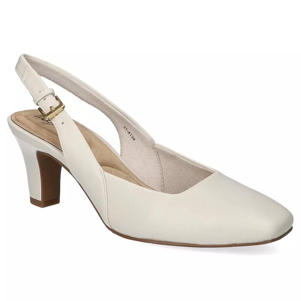 Easy Street Ritsa Women's Square Toe Slingback Pumps, Size: 10, Ivory Product Image