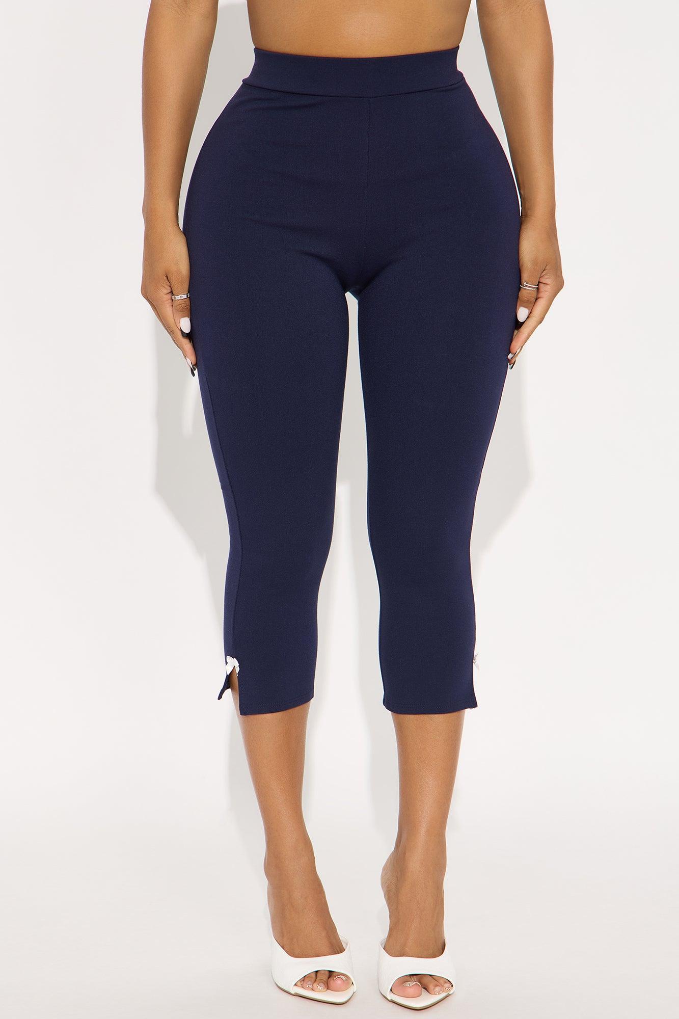 Take A Bow Capri Legging - Navy Product Image