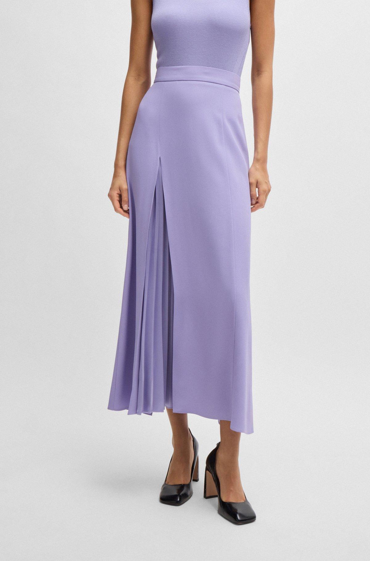 Maxi skirt with plissé detail Product Image