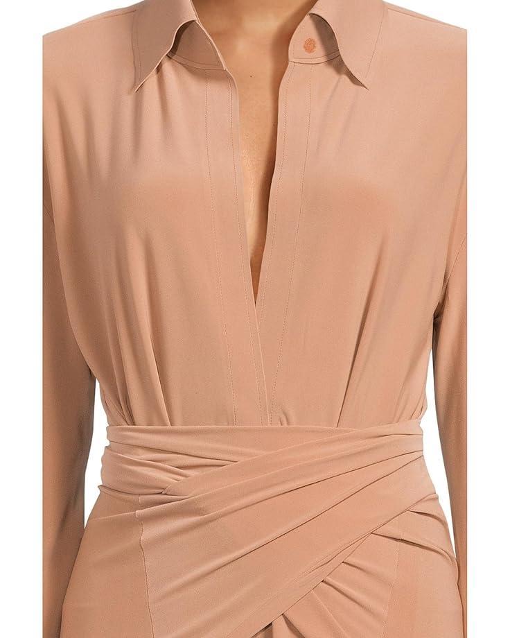 Dolman V-Neck Jumpsuit w/ Shoulder Pads Product Image
