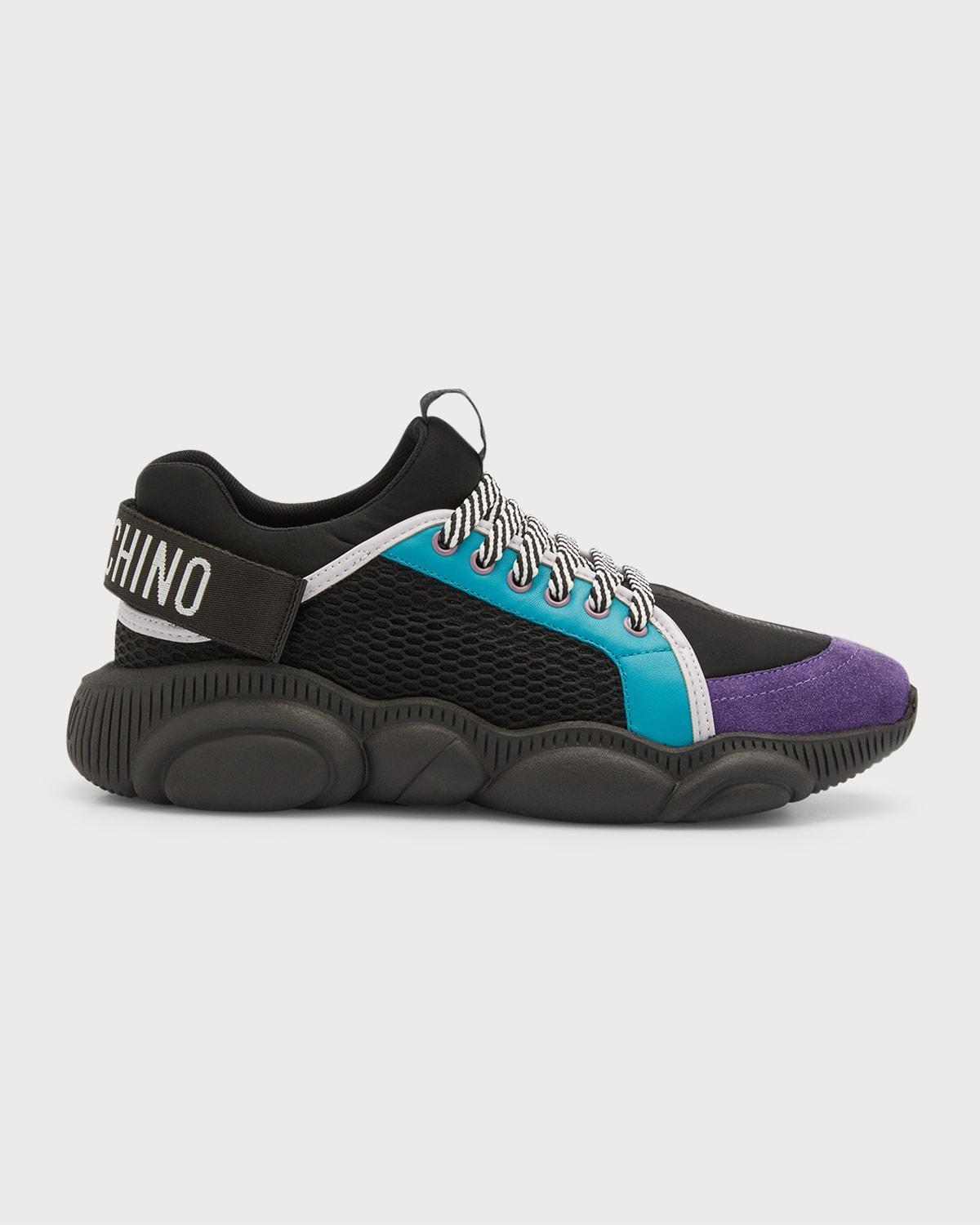 Men's Color Block Teddy Sole Sneakers Product Image