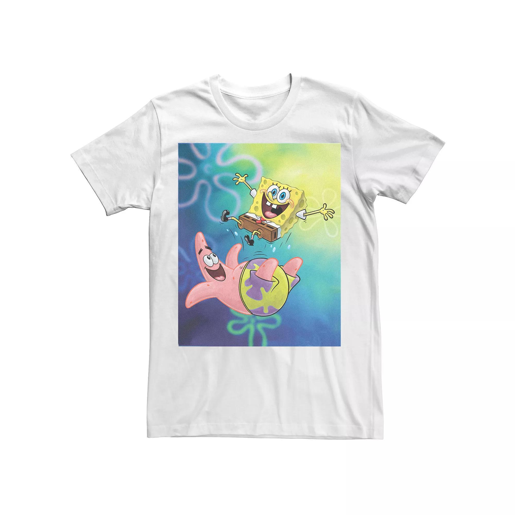 Men's Spongebob Squarepants Patricks Star Tee, Size: Medium, Navy Grey Product Image