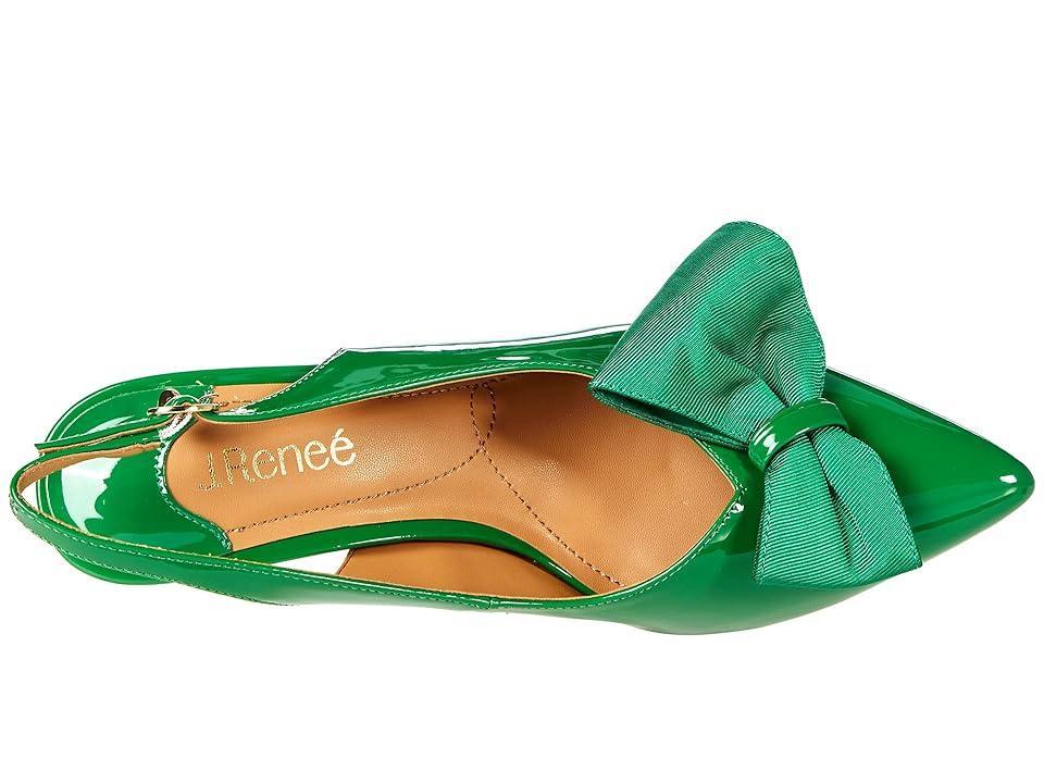 J. Renee Devika Patent Slingback Bow Pumps Product Image