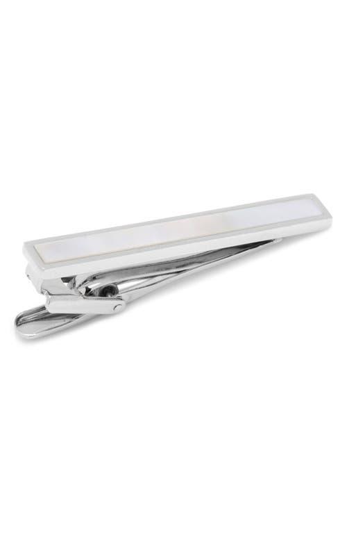 Men's Cuff Links, Inc. Mother-of-Pearl Inlay Tie Clip, White Product Image