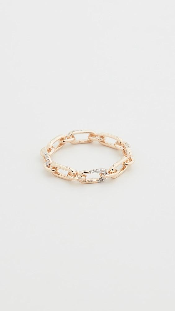 Adina Reyter 14k Pave Interlocking Link Ring | Shopbop Product Image