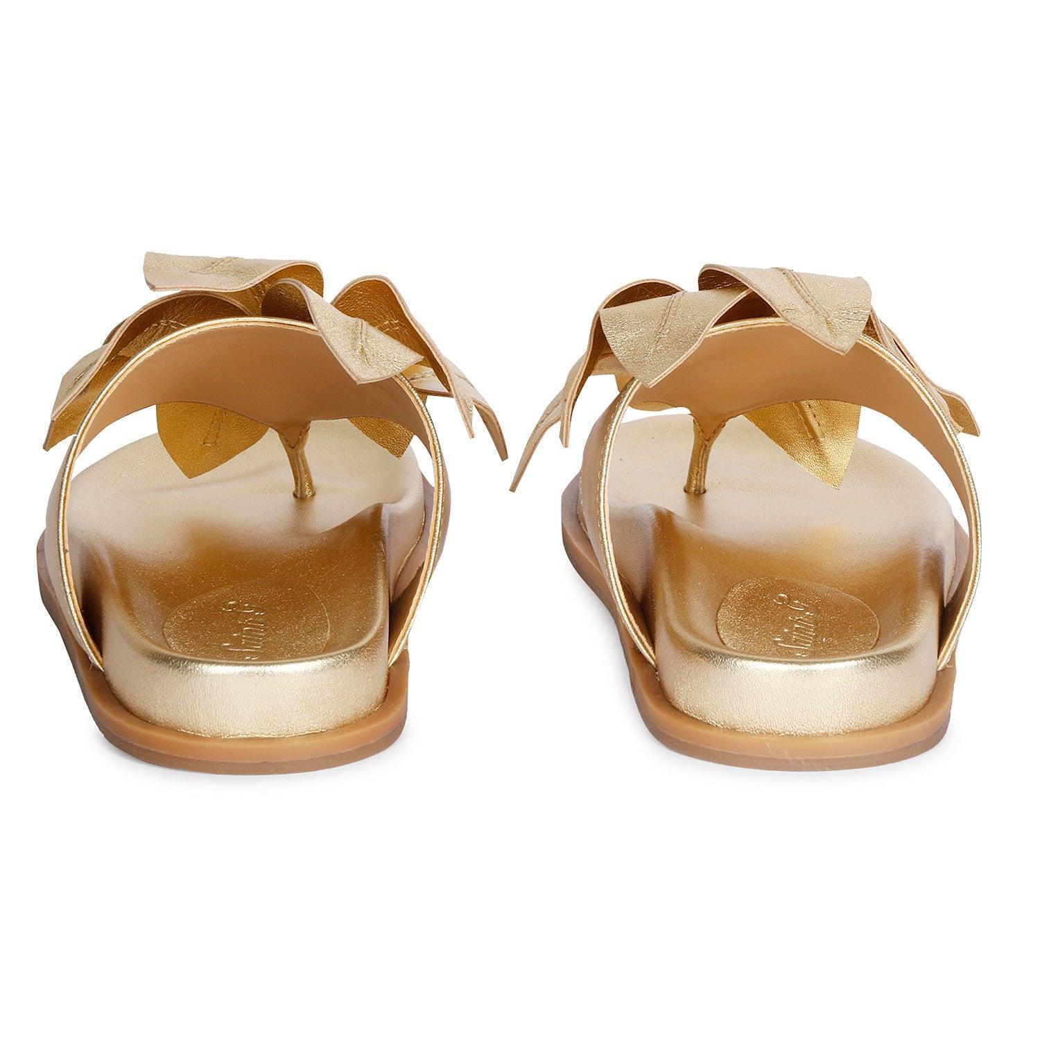 Claudia Gold Sandals Product Image