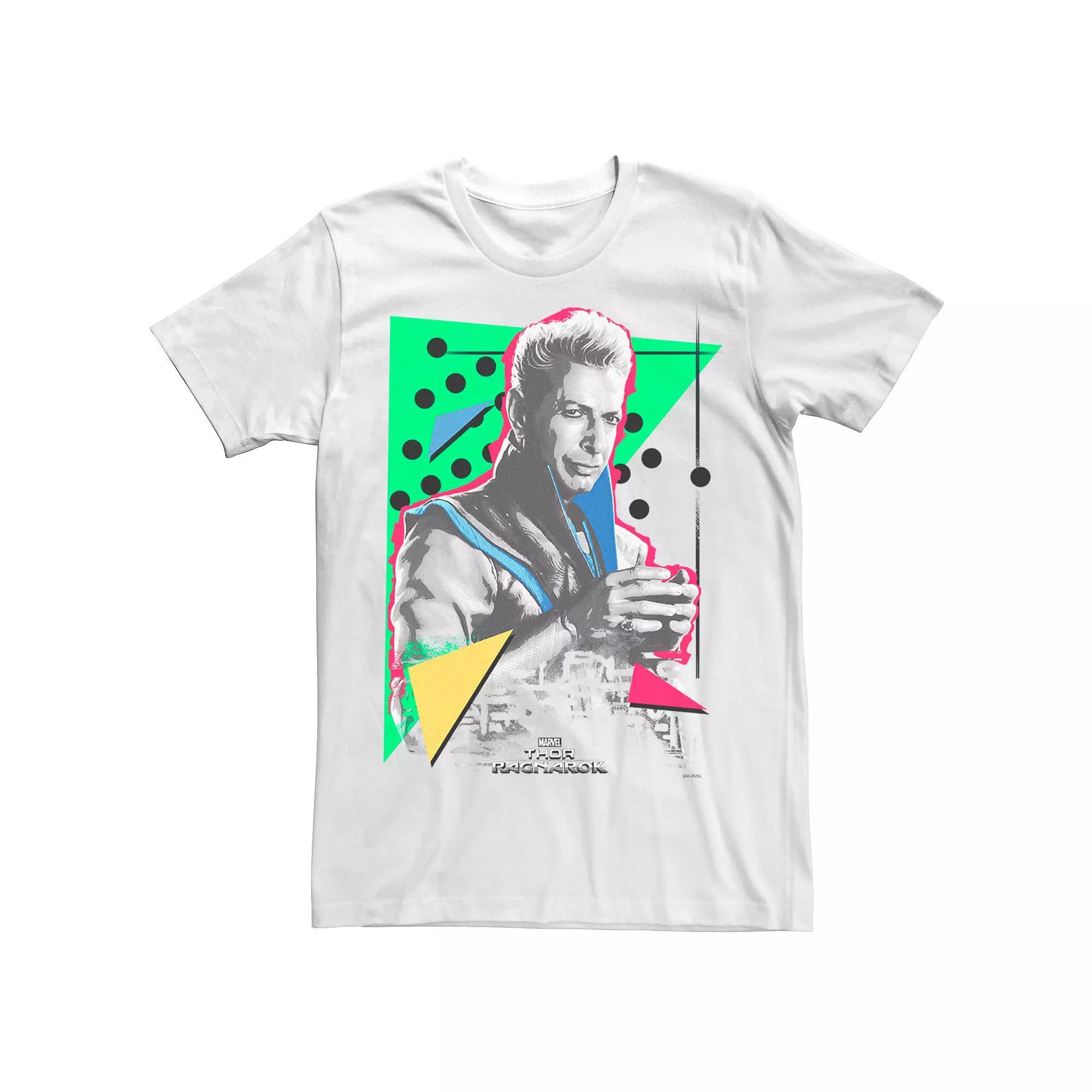 Men's Marvel Thor Ragnarok The Grandmaster 90s Retro Stare Graphic Tee, Size: XL, White Product Image