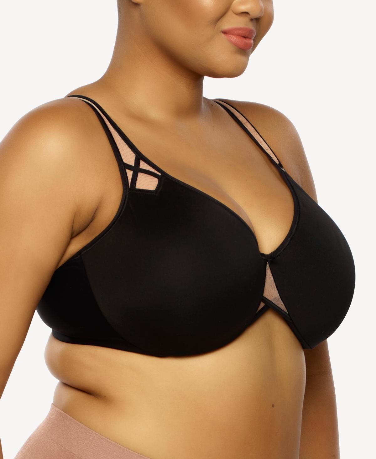 Paramour by Felina Amaranth Minimizer Bra 115087, Women's, Size: 44 C, Black Product Image