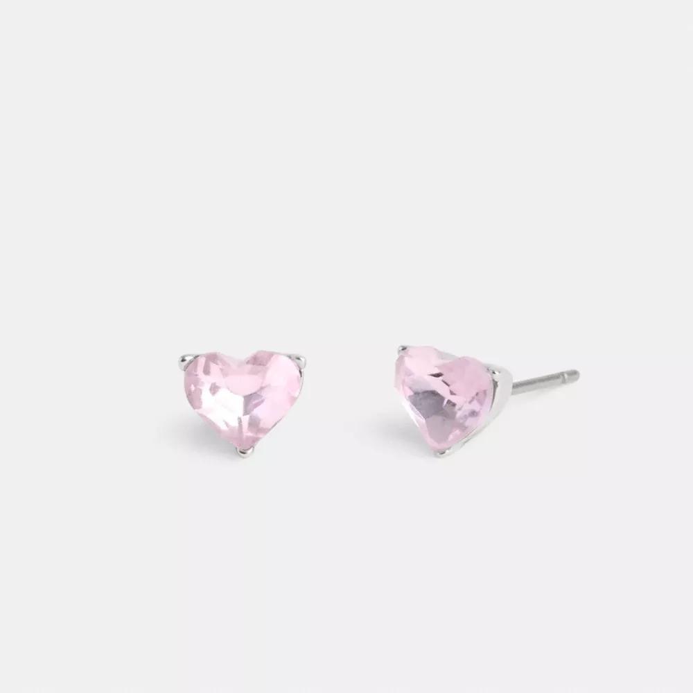 Halo Heart Stud Earrings Product Image