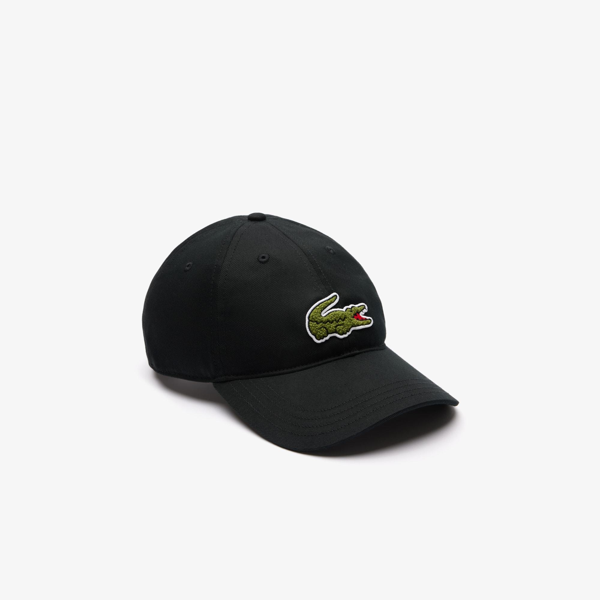 Unisex Crocodile Badge Cotton Twill Cap Product Image