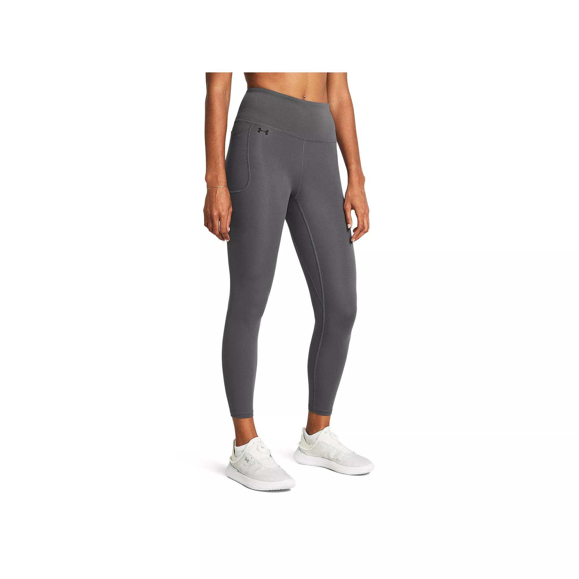 Women's Under Armour Motion High-Waisted 7/8 Ankle Leggings, Size: Small, Gray Product Image