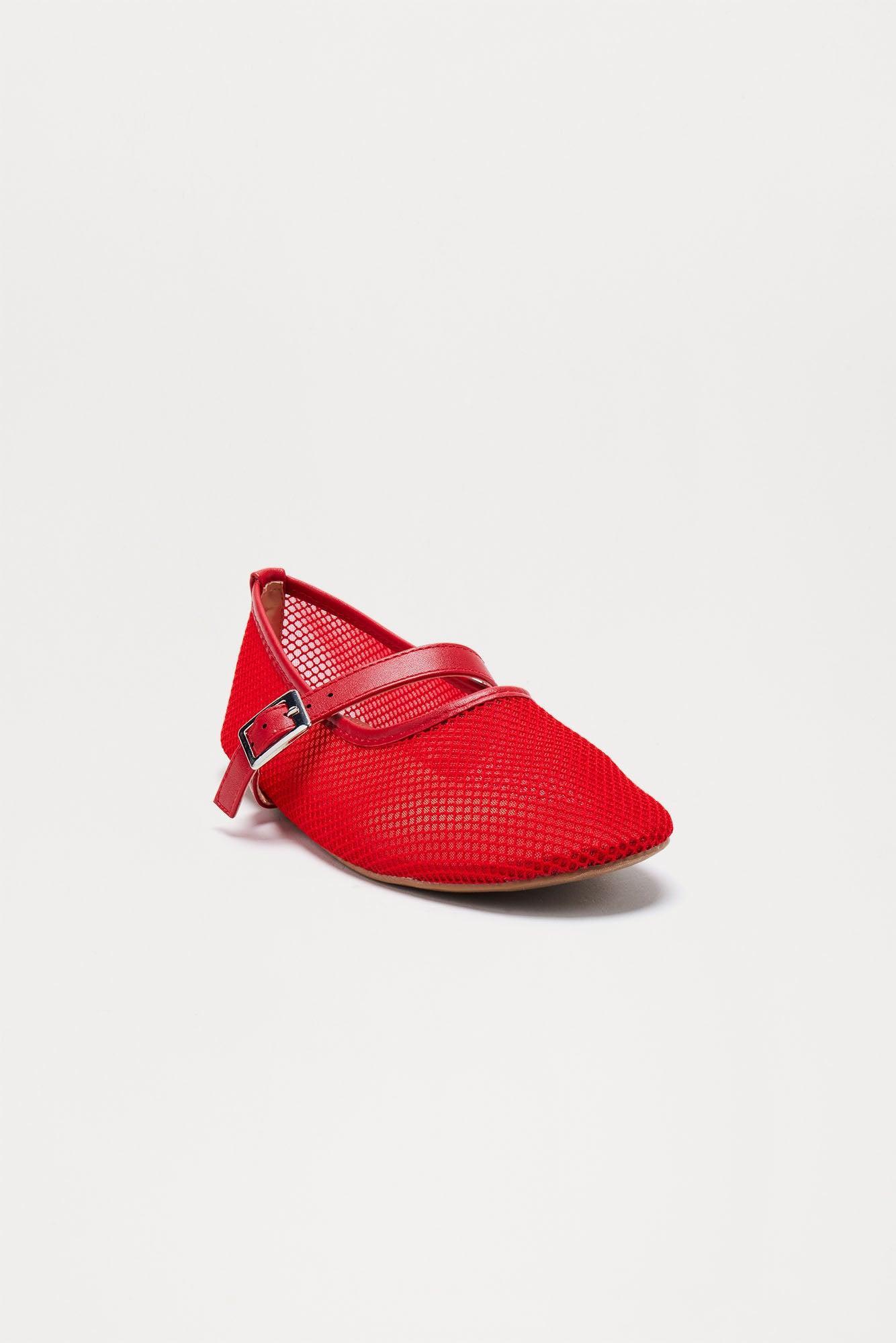 Adley Mesh Flats - Red Product Image