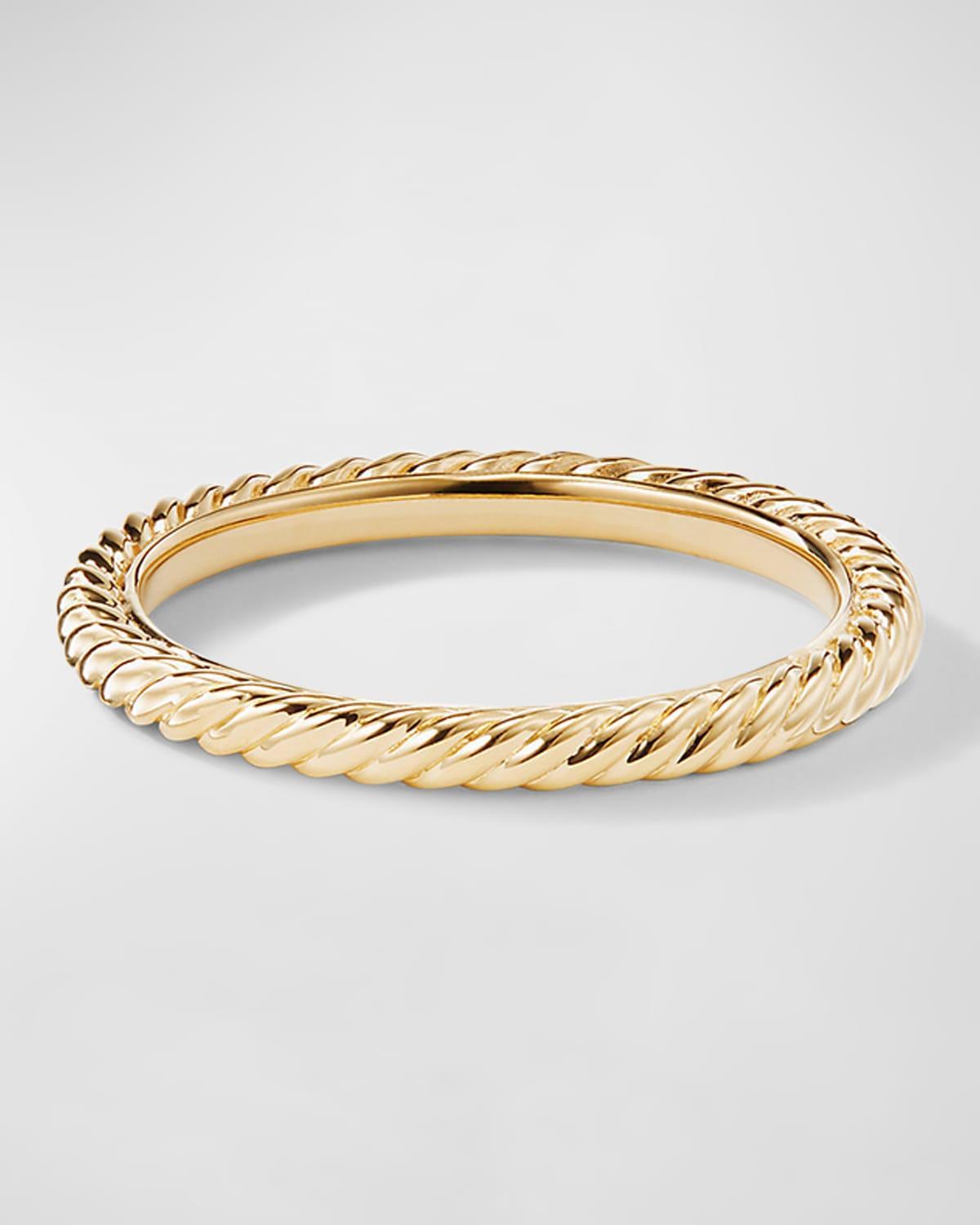 David Yurman Cable Classics Band Ring in 18K Gold, 8.5 Product Image