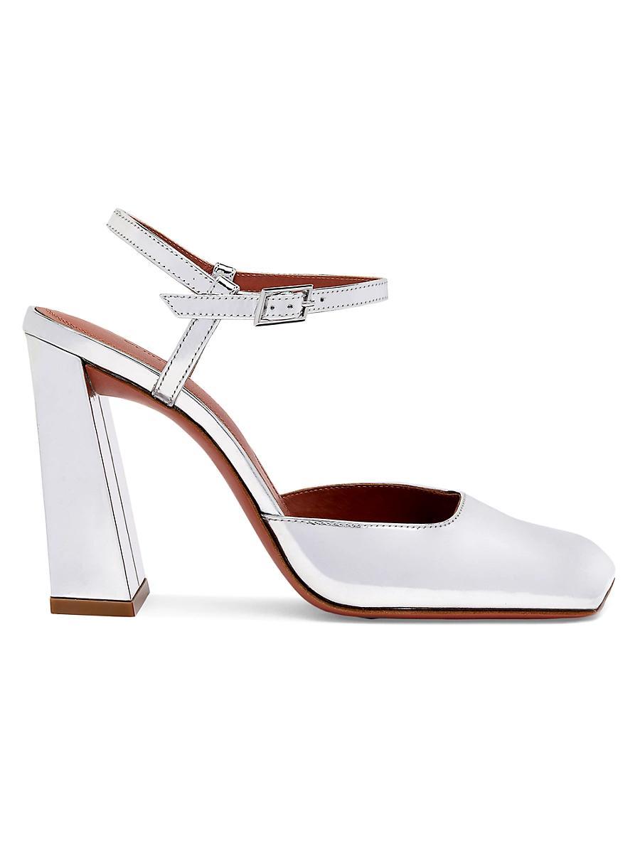 Womens Charlotte 95MM Mirror Leather Pumps Product Image