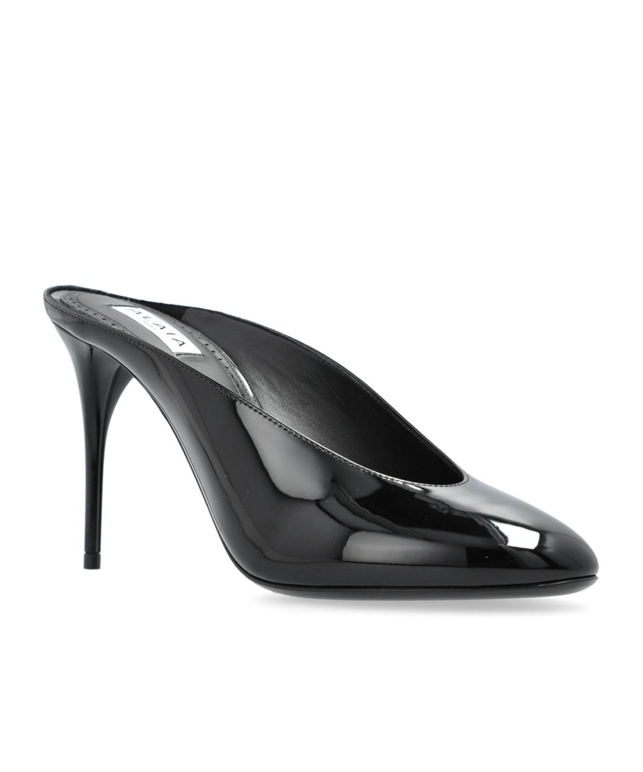 ALAÏA Round-headed High-heeled Sandals In Black Product Image