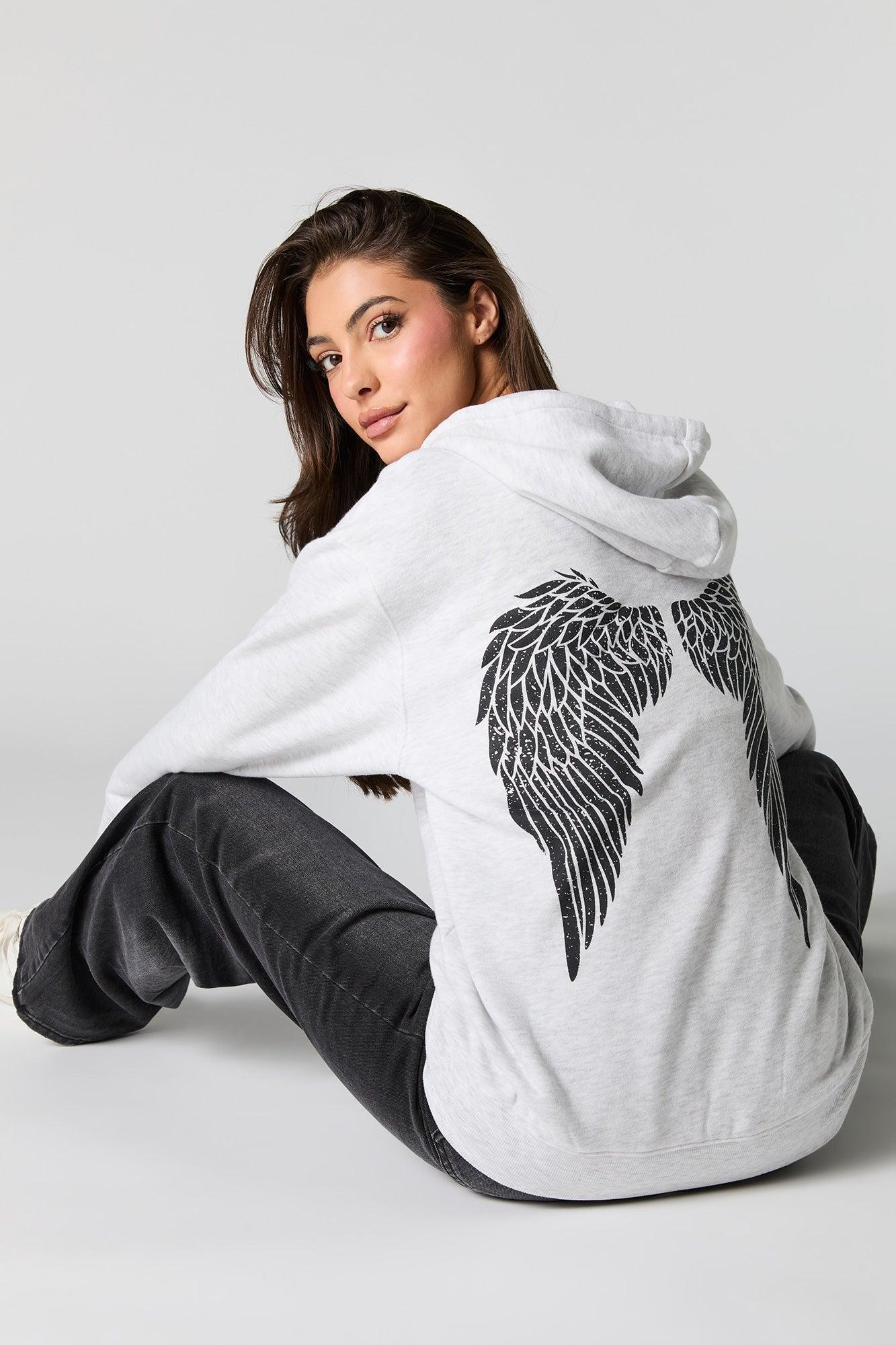 Graphic Fleece Zip-Up Hoodie Female Product Image