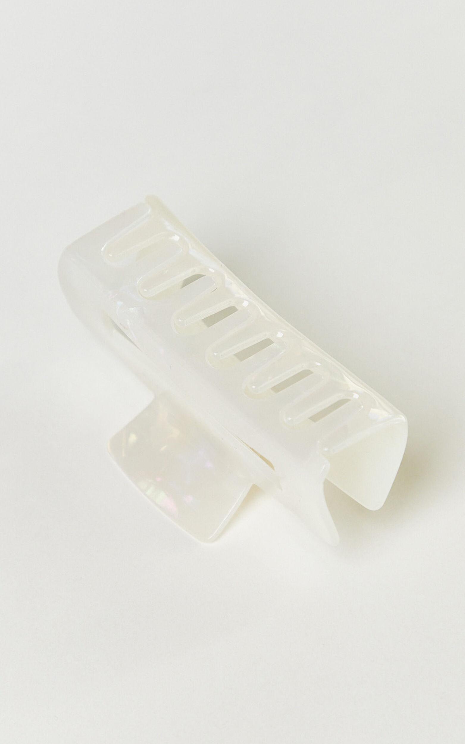 Wilda Hair Clip - Rectangle Claw Hair Clip in Cream Product Image