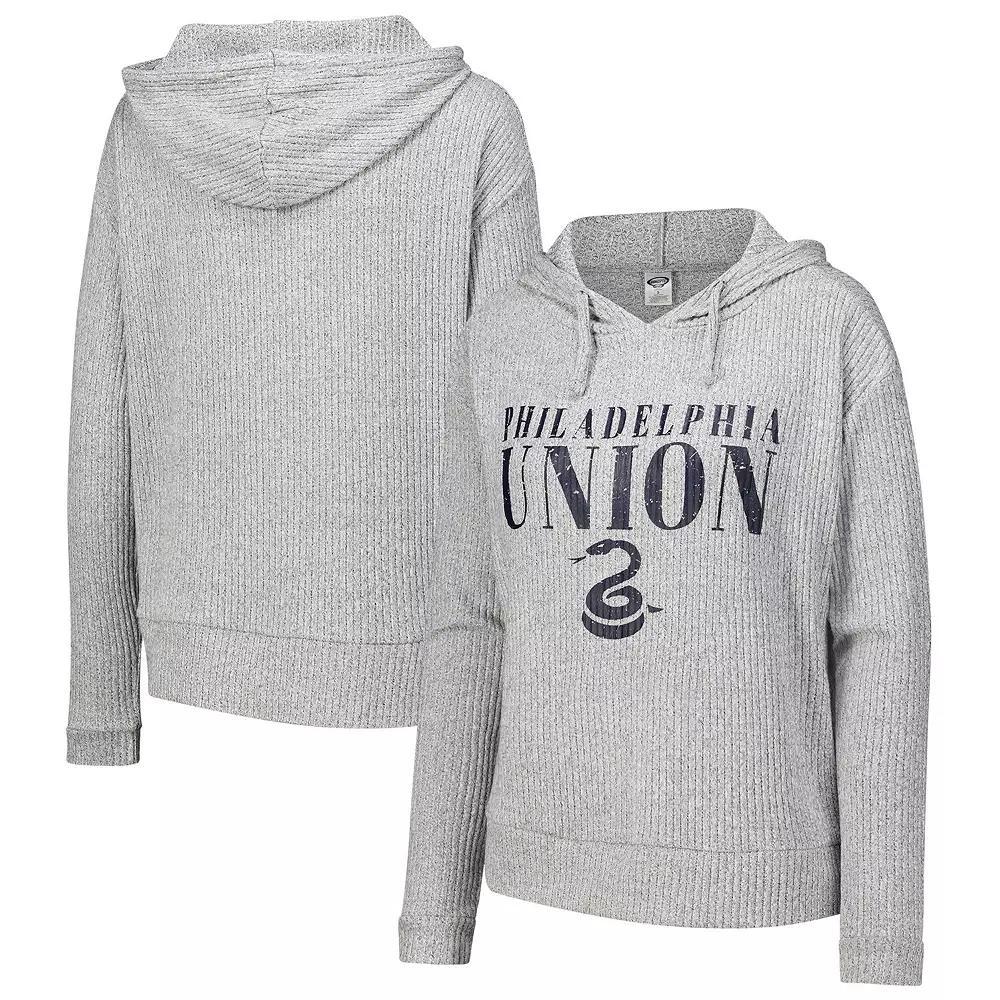 Women's Concepts Sport Gray Philadelphia Union Juniper Long Sleeve Hoodie T-Shirt, Size: Large, Uni Grey Product Image