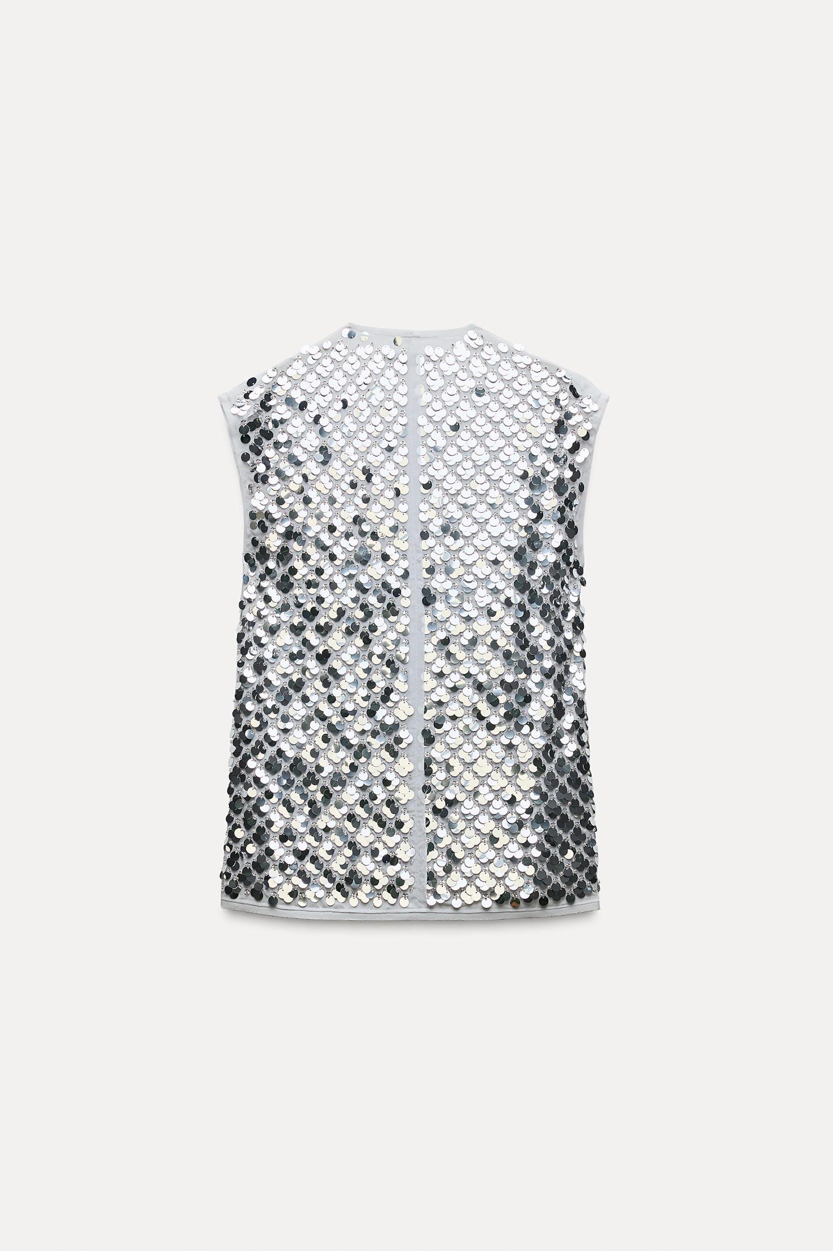 SEQUIN TOP ZW COLLECTION Product Image