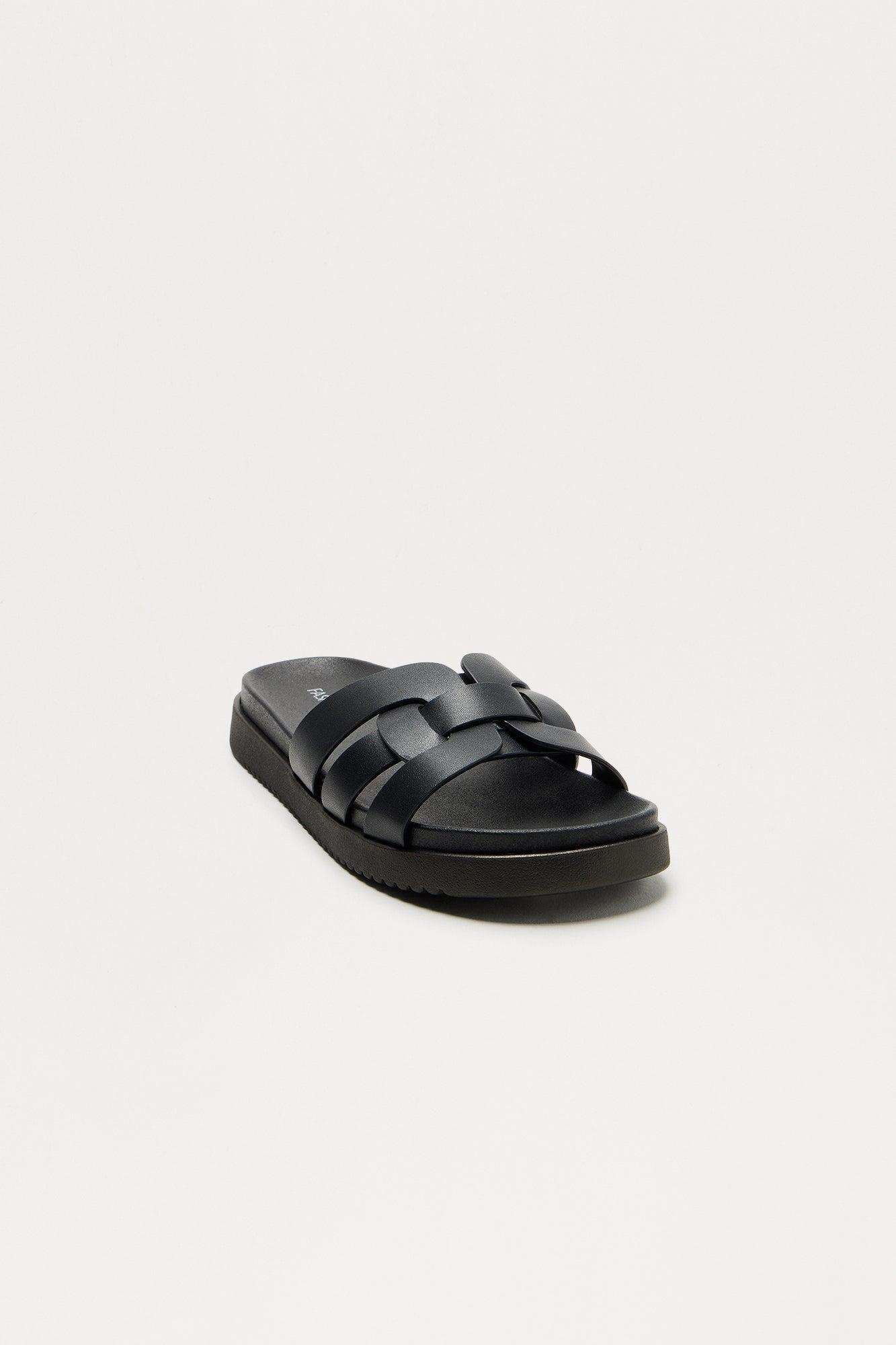 Luana Slip On Slides - Black Product Image