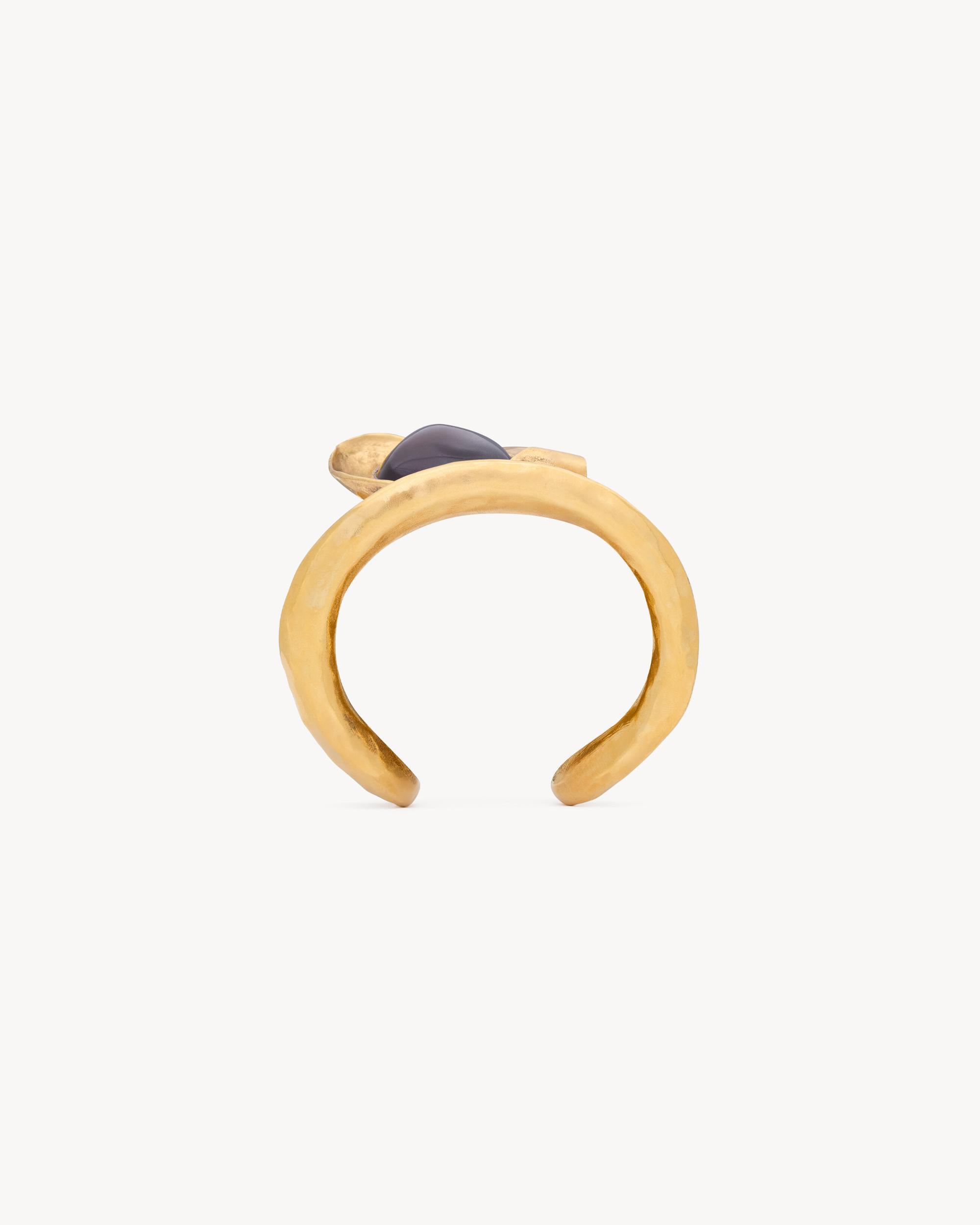 petal cuff in resin and metal Product Image