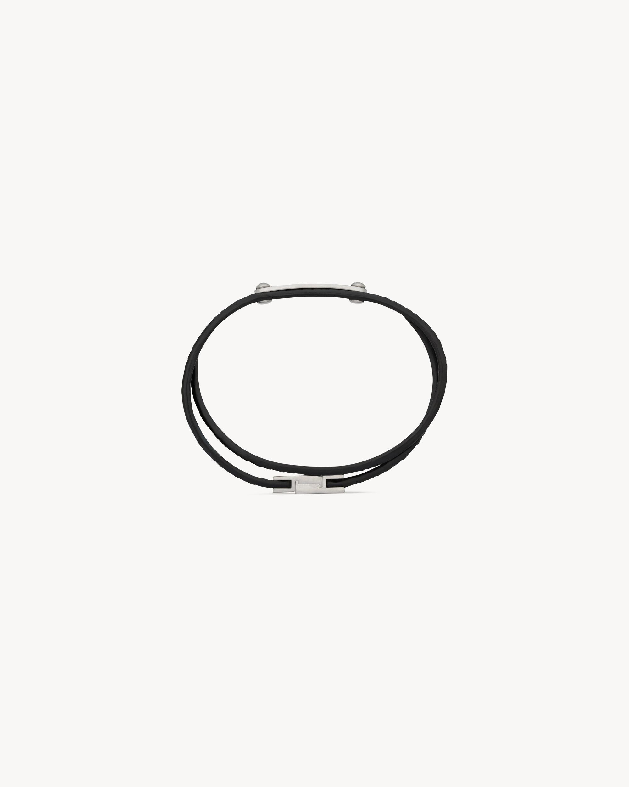 DOUBLE-WRAP BRACELET IN TEJUS AND METAL Product Image