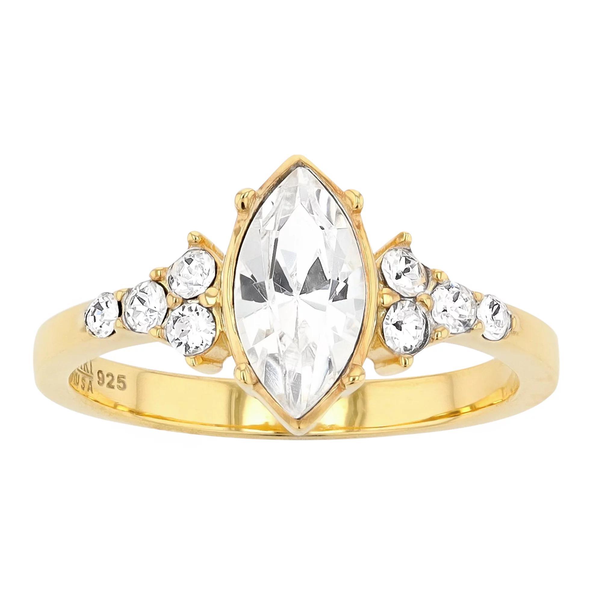 SIRI USA by TJM Marquise Cut Crystal Ring, Women's, Size: 6 Product Image