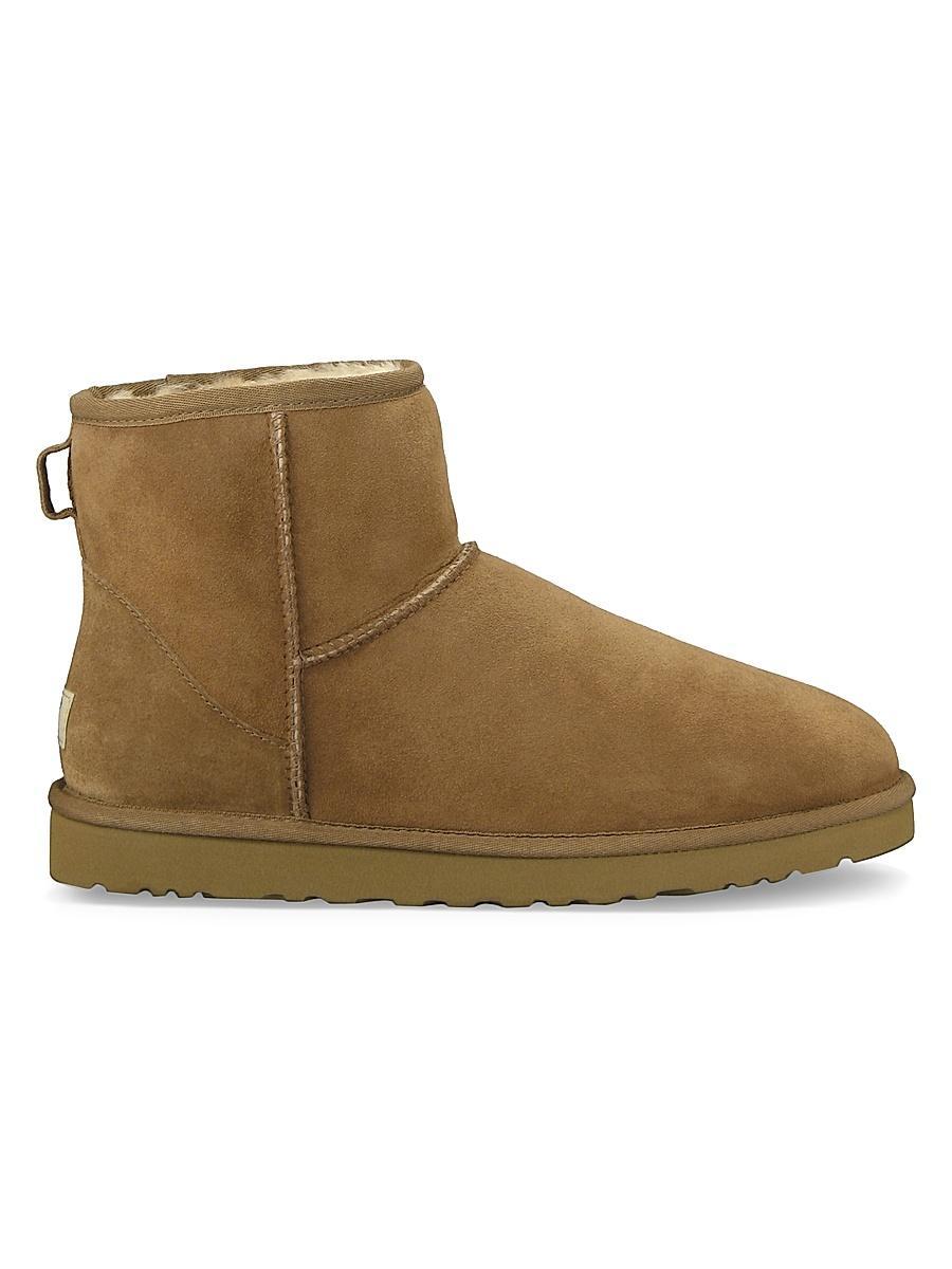 Mens Classic Heritage Suede & Shearling Classic Mini Bomber Boots Product Image