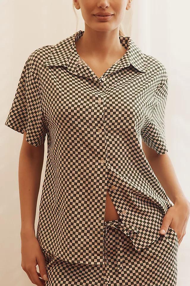 Papinelle Anais Short-Sleeve Shirt & Pants Pajama Set Product Image