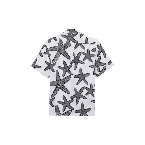 Mens Garment-Dyed Linen Camp Shirt Product Image