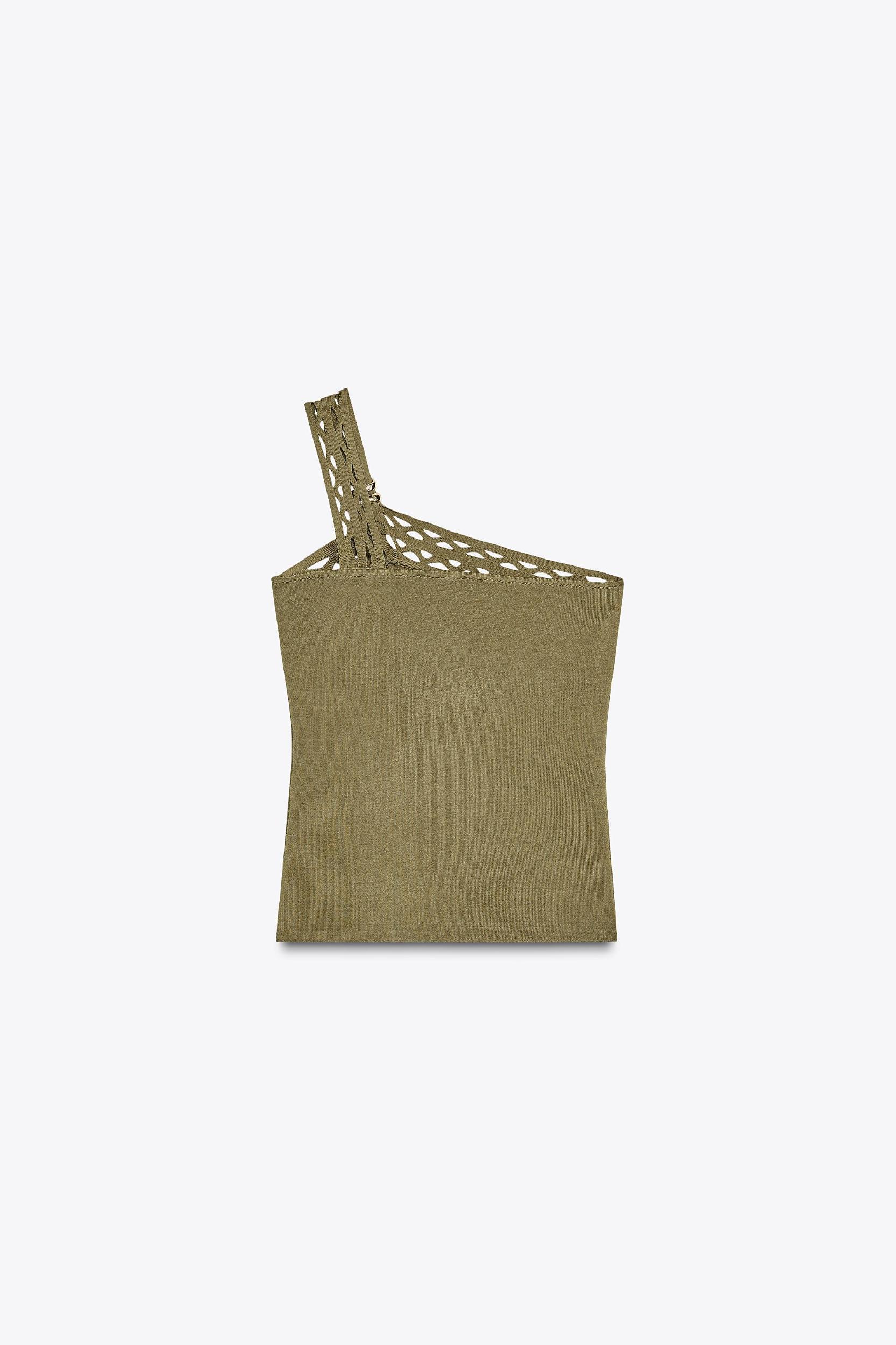 ASYMMETRIC KNIT TOP Product Image