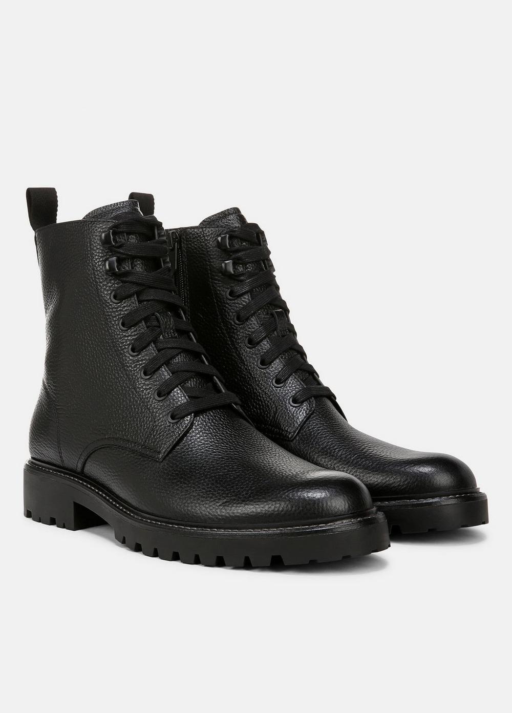 Mens Dominic Leather Boot, Black, Size 13 Vince Product Image