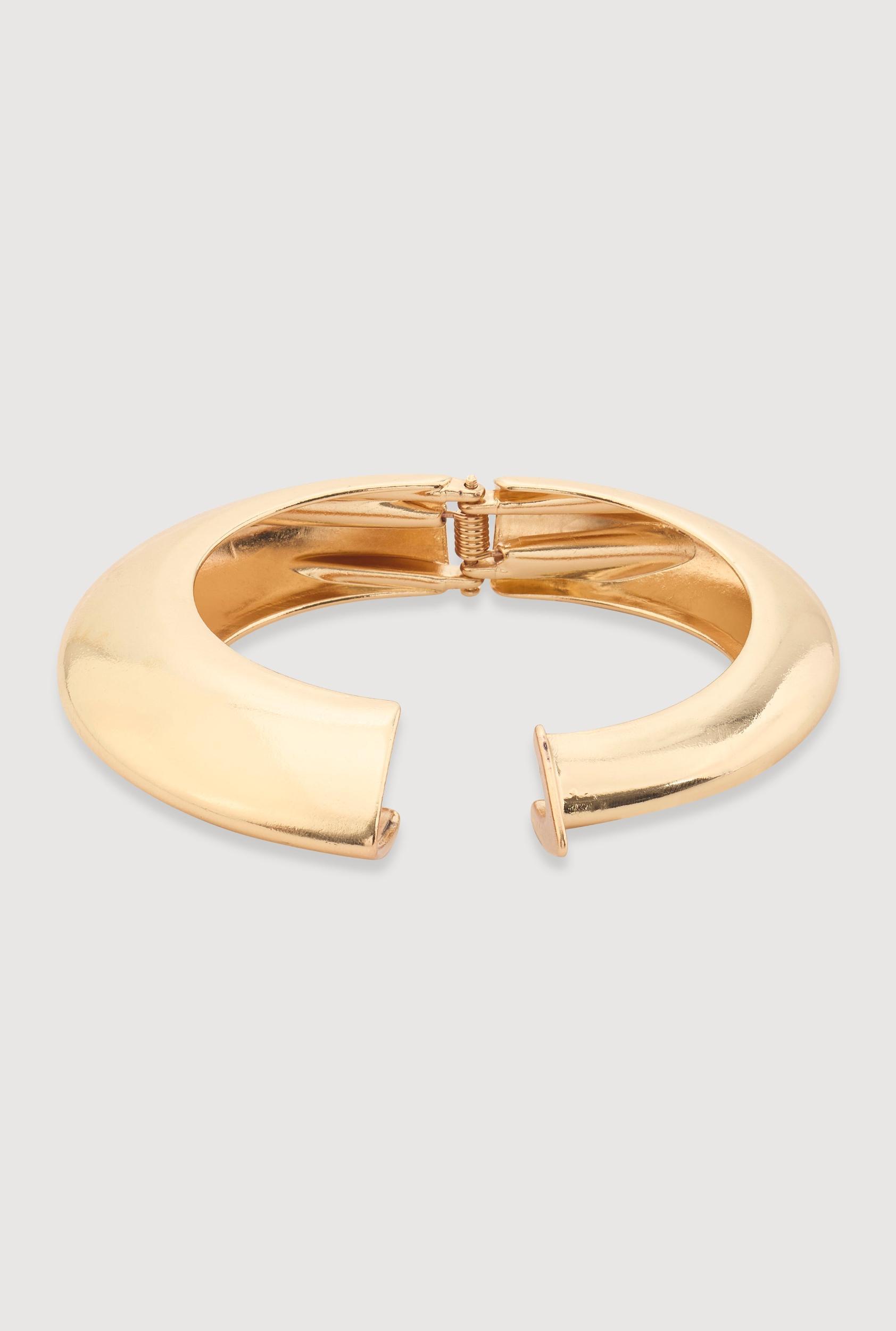 Metallic Chunky Hinge Bangle Female Product Image