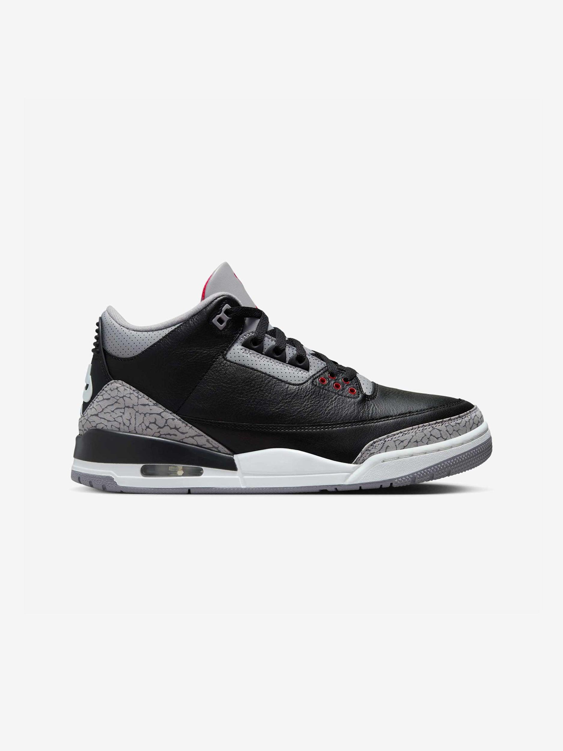 Air Jordan 3 Retro (BLACK/FIRE RED-CEMENT GREY-SUMMIT WHITE) Product Image